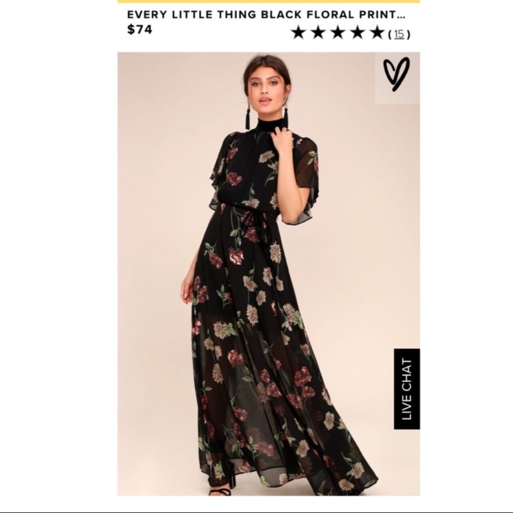 Lulu’s sheer maxi dress.